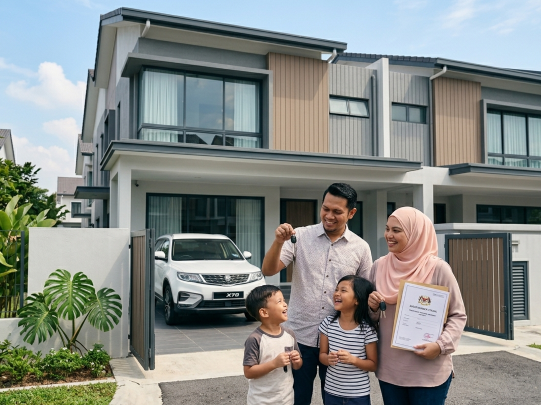 Modern Malaysian home secured against a loan